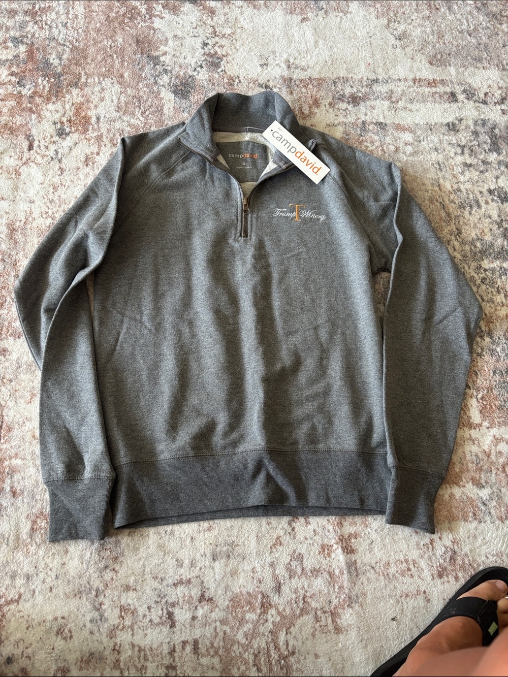 Camp David Women's Gray Quarter-Zip Pullover Jacket